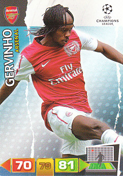 Gervinho Arsenal 2011/12 Panini Adrenalyn XL CL #20